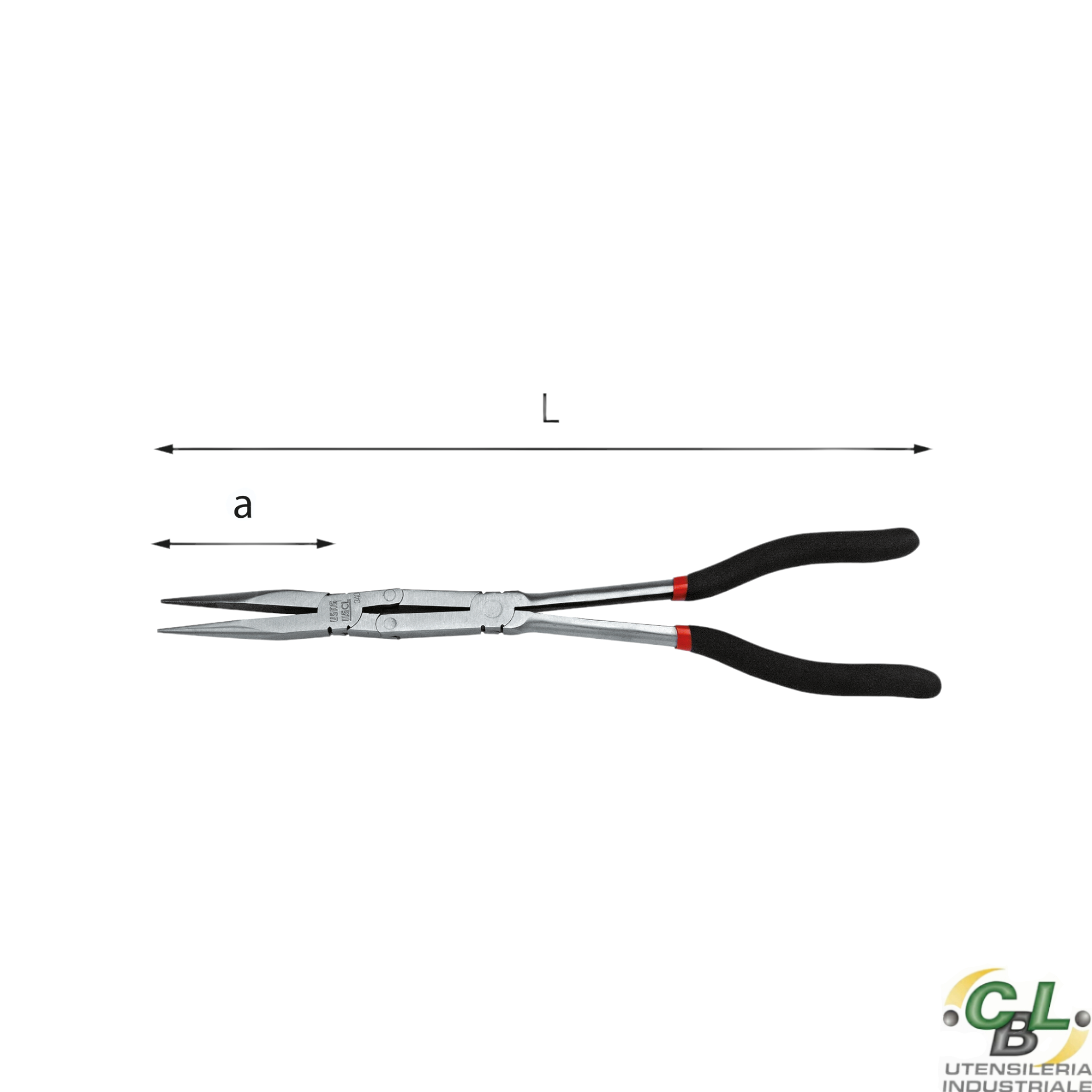 USAG 115 CL/SE2 Set pinze doppio snodo a becchi mezzotondi diritti