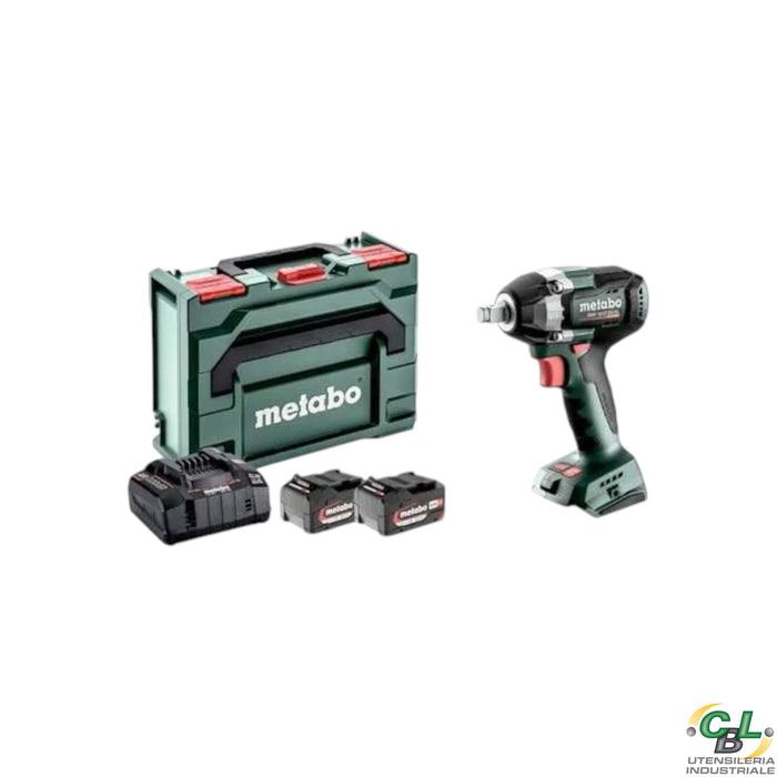 METABO AVVITATORE SSW18 LT 300 BL MASSA BATTENTE + 2X5,2 Ah