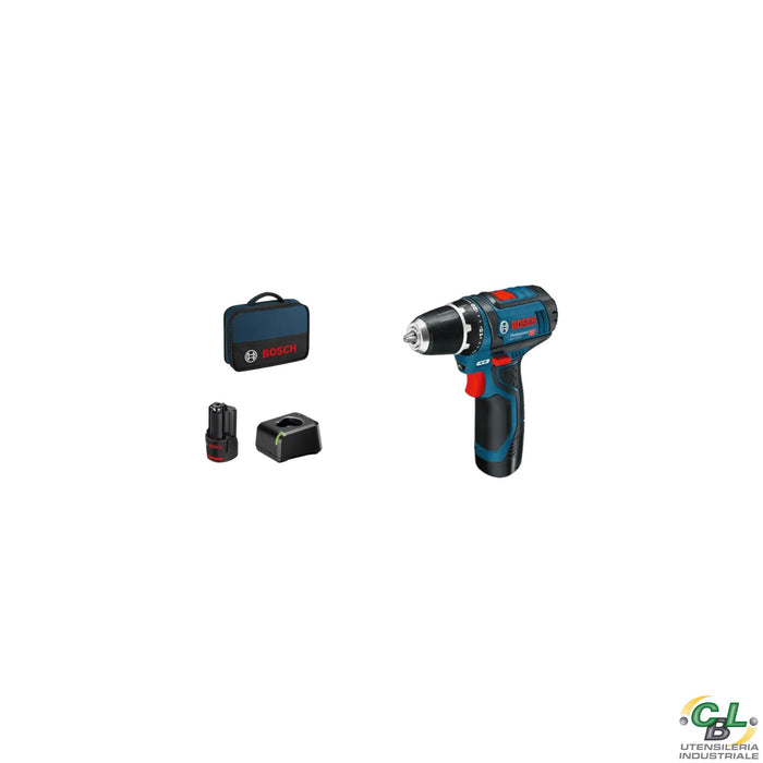 TRAPANO AVVITATORE GSR 12V-15 (CON 2x2,0Ah E GAL 12V-20)