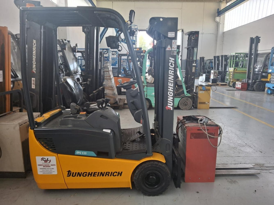 CARRELLO ELEVATORE FRONTALE ELETTRICO USATO JUNGHEINRICH EFG115