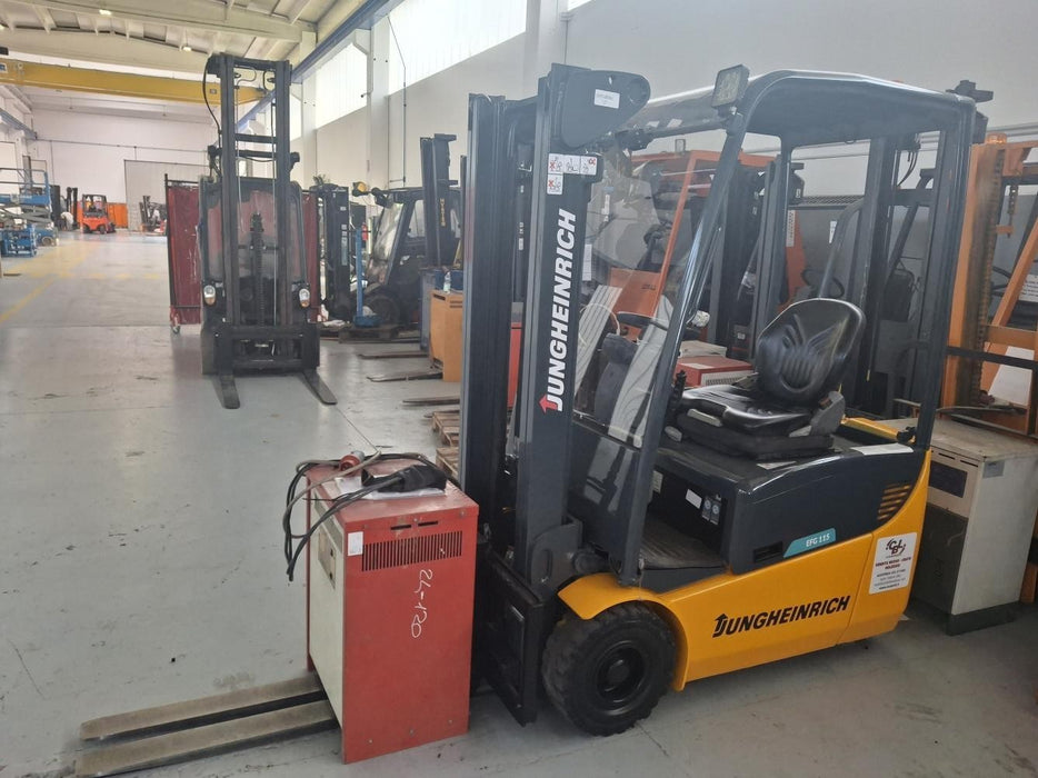 CARRELLO ELEVATORE FRONTALE ELETTRICO USATO JUNGHEINRICH EFG115