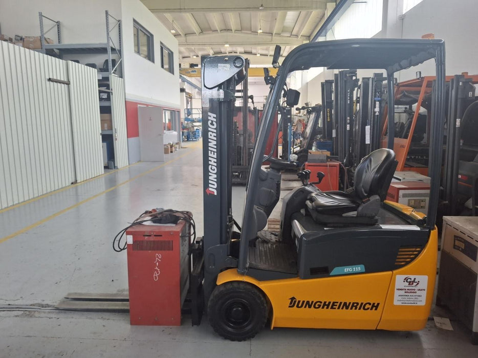 CARRELLO ELEVATORE FRONTALE ELETTRICO USATO JUNGHEINRICH EFG115