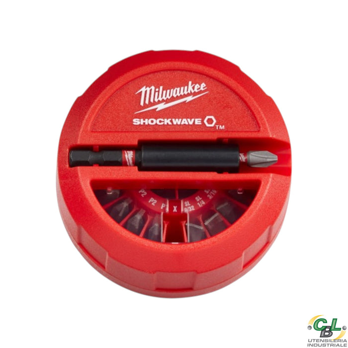 MILWAUKEE SET BIT SHOCKWAVE PER AVVITATORI AD IMPULSI