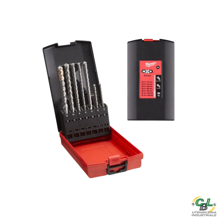 MILWAUKEE PUNTE SDS-PLUS MX4 4 TAGLIENTI 7 PZ