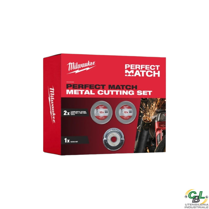 MILWAUKEE DISCHI PER SMERIGLIATRICE 125 x 1 mm + GHIERA