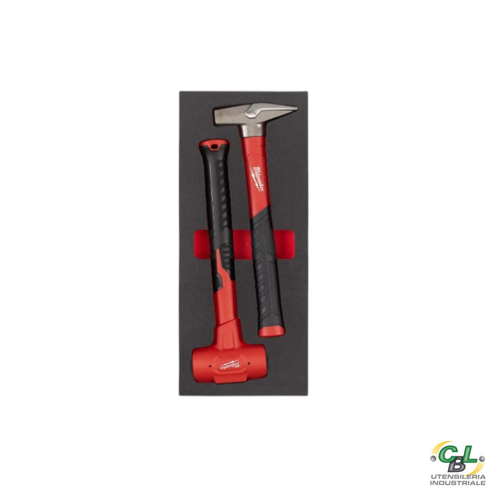MILWAUKEE SET DI MARTELLI N°1 IN MODULO MORBIDO - 2 PZ