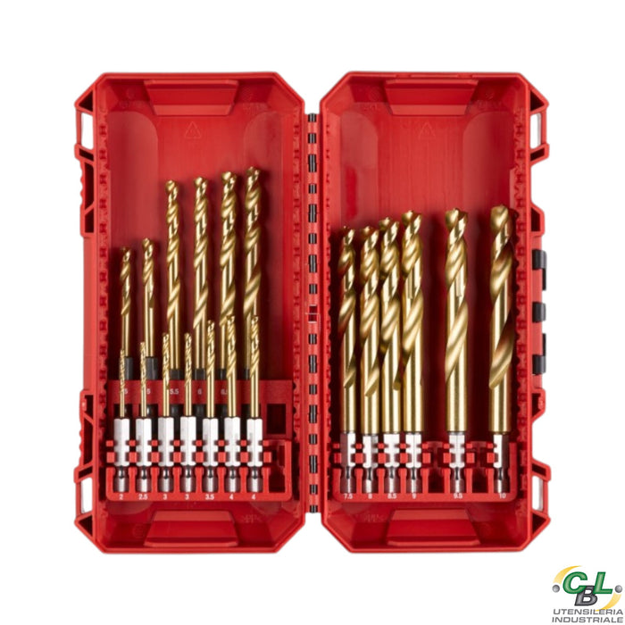 MILWAUKEE PUNTE METALLO HSS-G TITANIO SHOCKWAVE