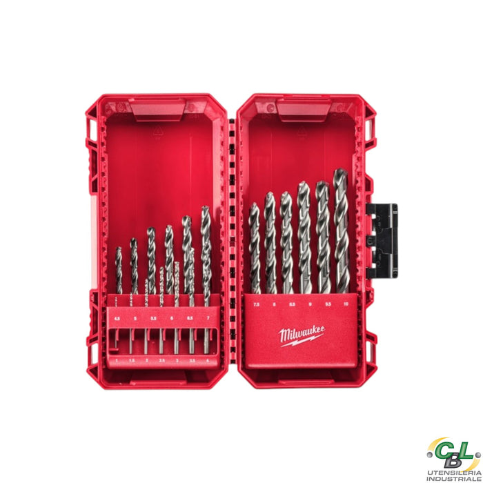 MILWAUKEE THUNDERWEB PUNTE METALLO HSS- G - DIN 338 19 PZ