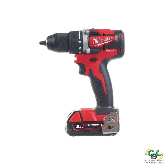 MILWAUKEE TRAPANO COMPATTO 18V 2,0 Ah COMPACT BRUSHLESS