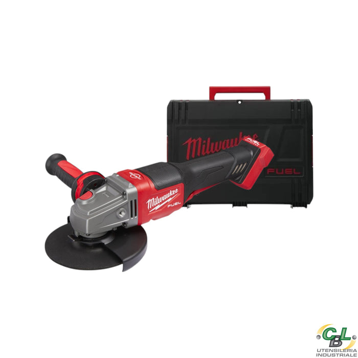 SMERIGLIATRICE ANGOLARE MILWAUKEE M18 FUEL FHSAG150XPDB, AVVIO A PALETTA DISCO 150 mm IN VALIGETTA