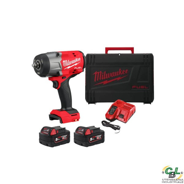 MILWAUKEE AVVITATORE AD IMPULSI ALTA COPPIA 1/2" M18 FUEL CON ANELLO DI FRIZIONE