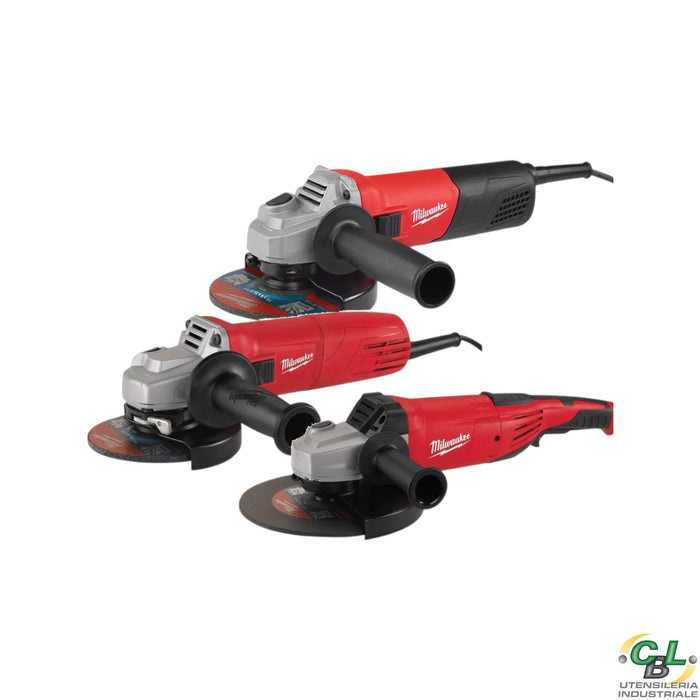 KIT 3 SMERIGLIATRICI MILWAUKEE 800W + 1000W + 2200W