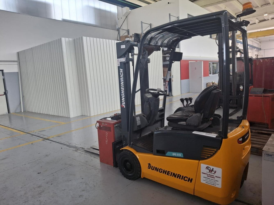 CARRELLO ELEVATORE FRONTALE ELETTRICO USATO JUNGHEINRICH EFG115