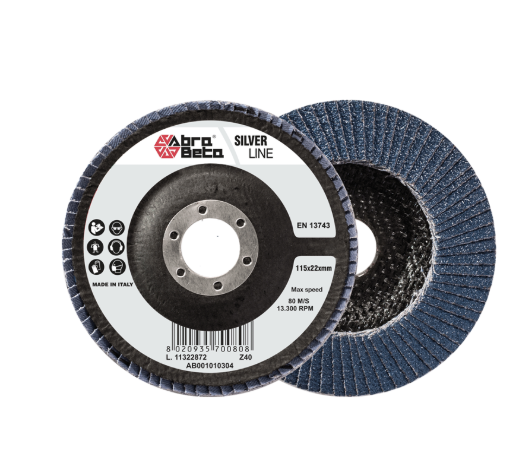 DISCO LAMELLARE LINEA SILVER SUPPORTO IN FIBRA DI VETRO Ø115 GR.60