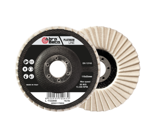 DISCHI A LAMELLE IN FELTRO 115X22 ABRABETA