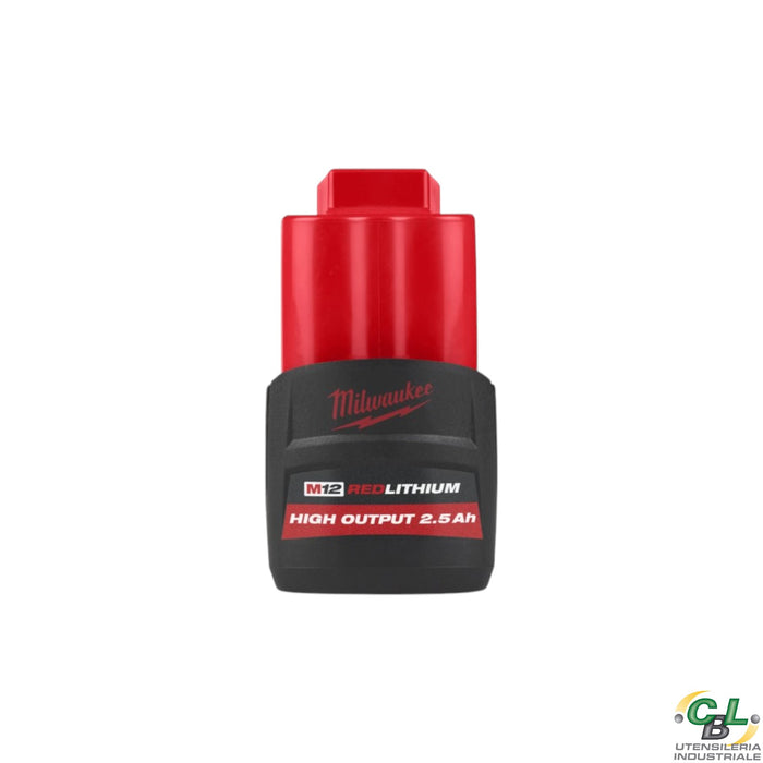 MILWAUKEE BATTERIA M12 HIGH OUTPUT DA 2,5 Ah