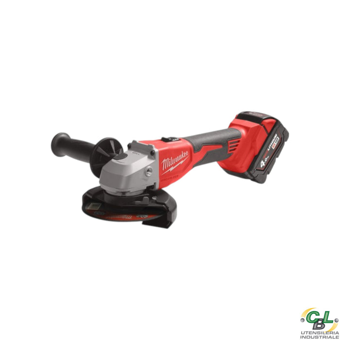 MILWAUKEE SMERIGLIATRICE ANGOLARE M18 BRUSHLESS 125 mm CON AVVIO A SLITTA