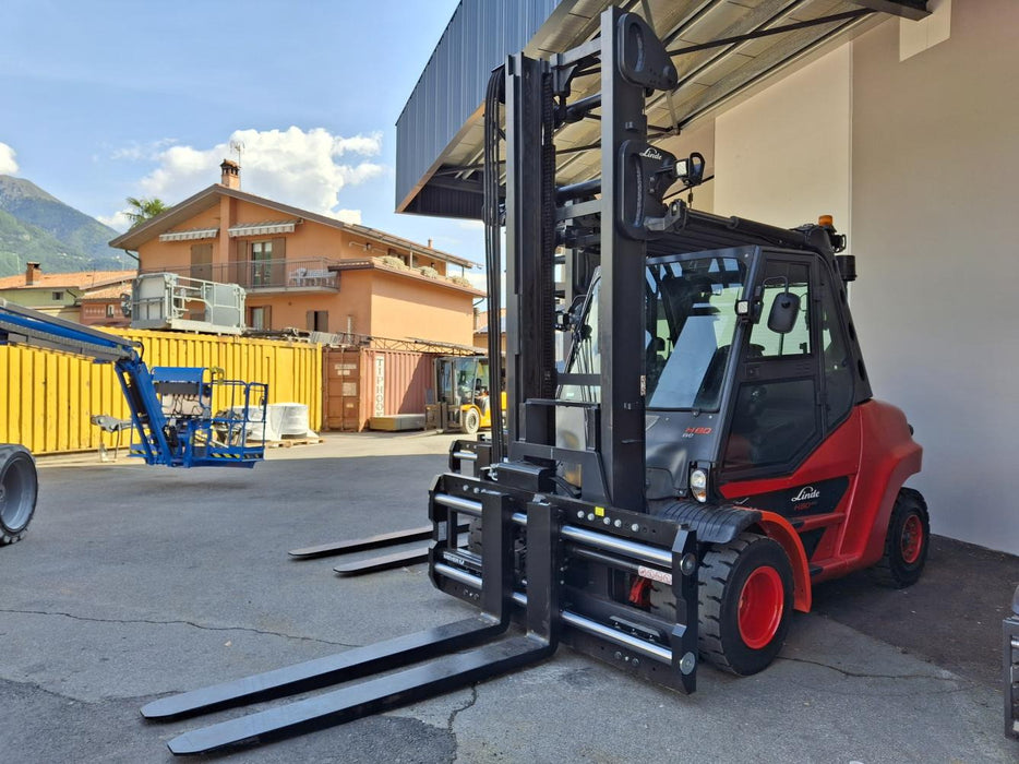 CARRELLO ELEVATORE FRONTALE DIESEL USATO LINDE H80D-03/900 - TRATTATIVA RISERVATA