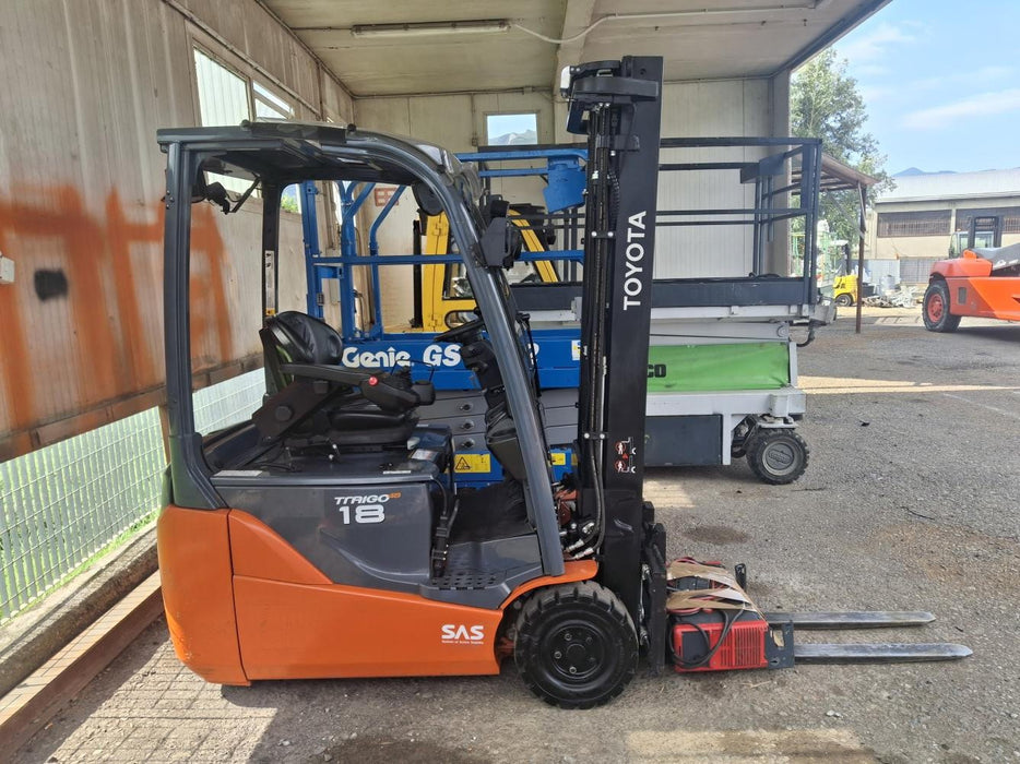 CARRELLO ELEVATORE FRONTALE ELETTRICO USATO TOYOTA 8FBEK18T ANNO 2020