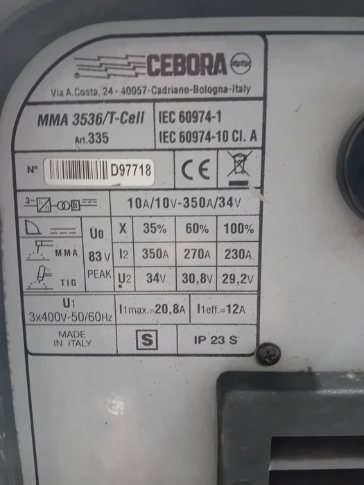 SALDATRICE ELETTRODO-TIG CEBORA MMA 3536/T CELL