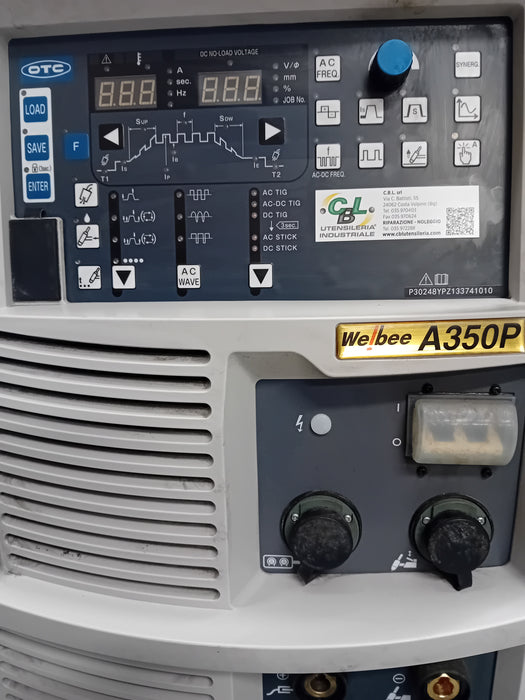 SALDATRICE A TIG AC/DC RAFFREDDATA SEMINUOVA OTC WEL BEE A350P