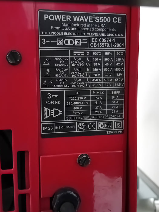 SALDATRICE MULTIPROCESSO RAFFREDDATA LINCOLN POWER WAVE 5500CE USATA