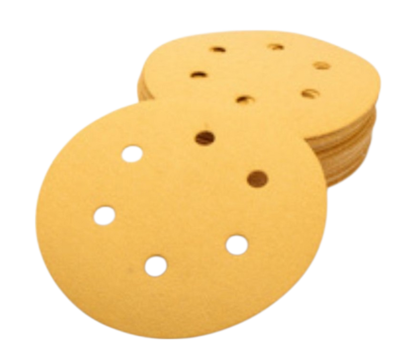 DISCHI VELCRATI CARTA CORINDONE D. 150 GR. 120 FORI 6