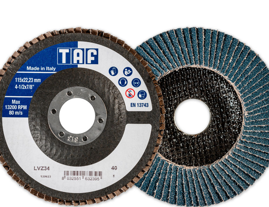 DISCHI A LAMELLE IN CORINDONE CIP-45 115X22 GR. 120