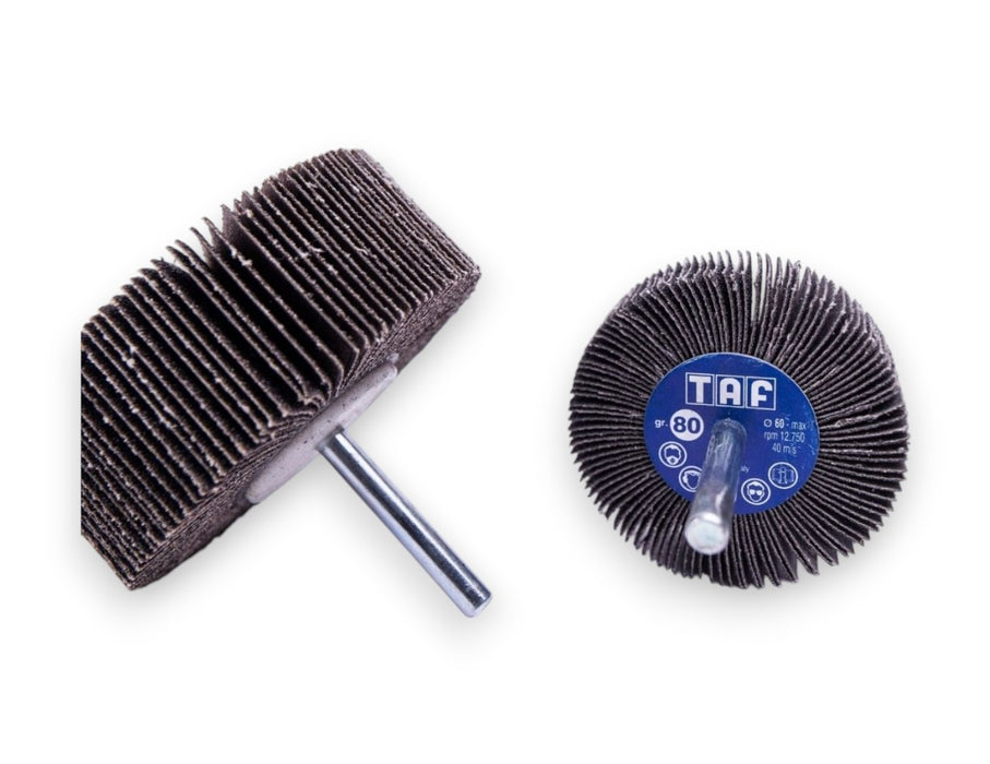 RUOTE A LAMELLE C/GAMBO 30X10 GR. 80 A/M