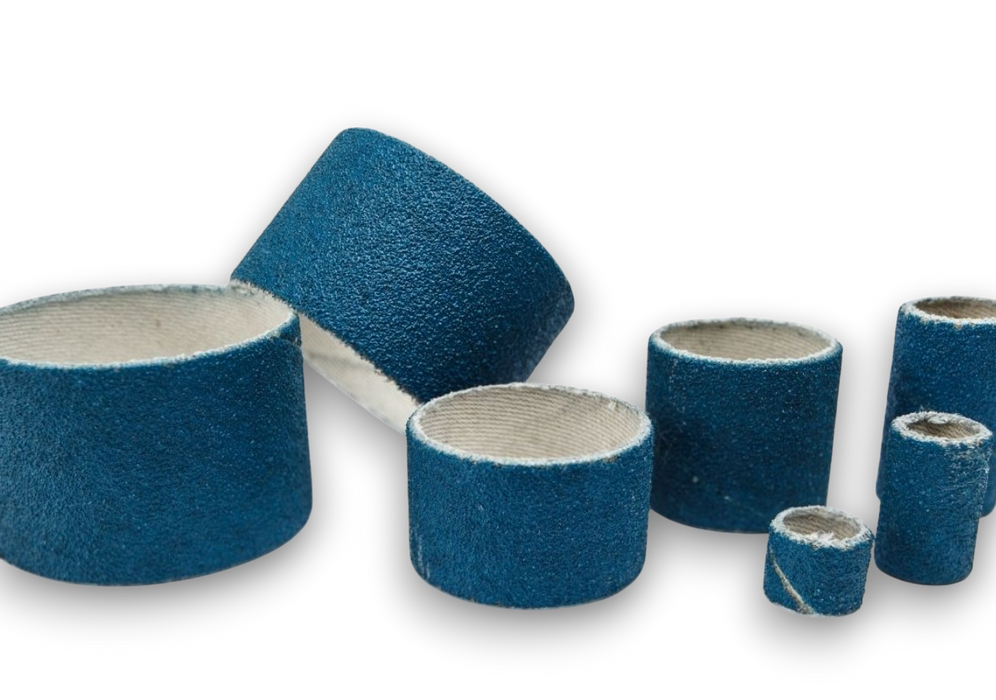 MANICOTTI ABRASIVI IN ZIRCONIO 15X30 GR. 150