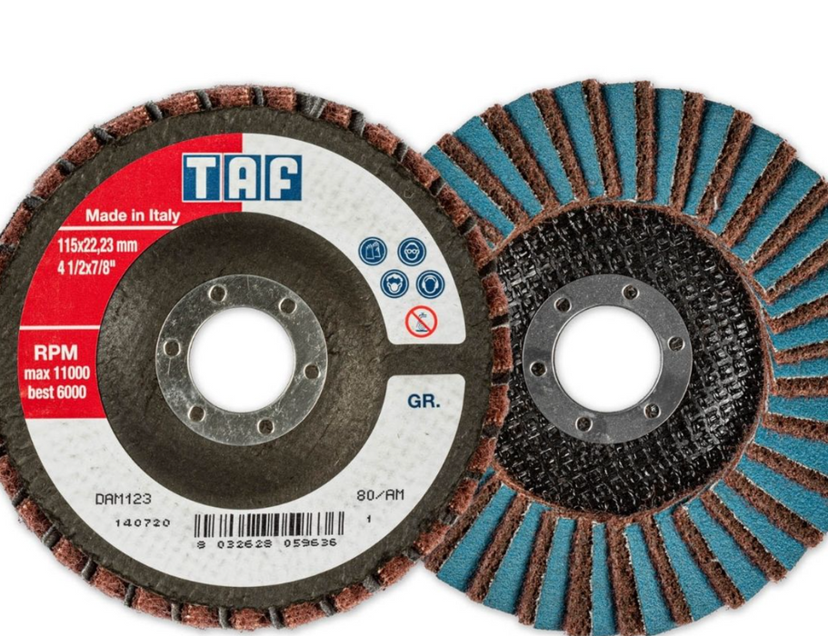 DISCHI ABRASIVI MISTI 115X22 GR. 80/AM