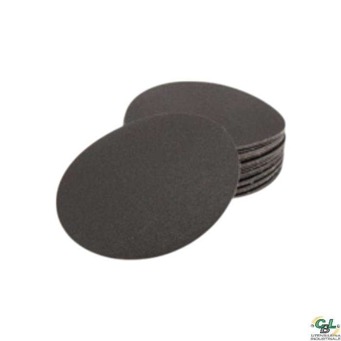 DISCHI VELCRATI CARTA RESINATA AL CORINDONE CON LUBRIFICANTE SENZA FORI GR. 40