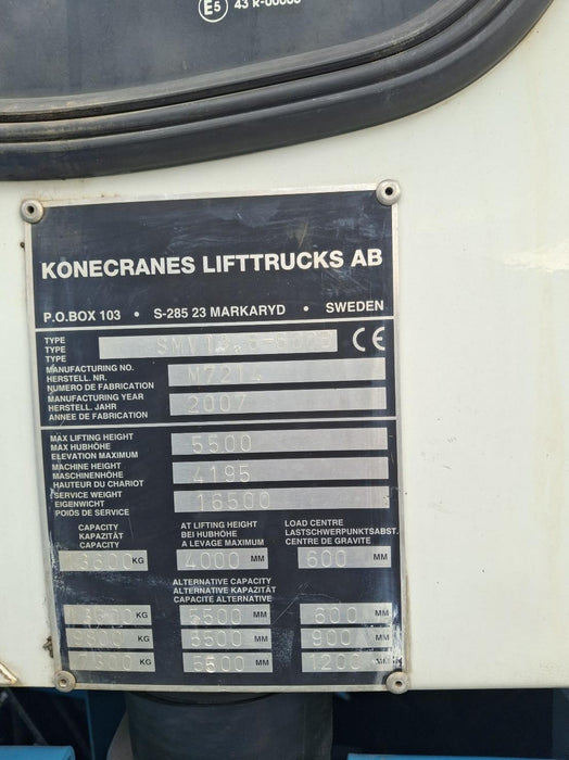 CARRELLO ELEVATORE FRONTALE DIESEL USATO KONECRANES SMV 13,6 - 600B