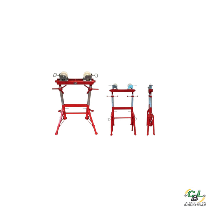CAVALLETTO QUATTRO GAMBE RICHIUDIBILE H. REG. MOD. DOUBLE ROLL STAND