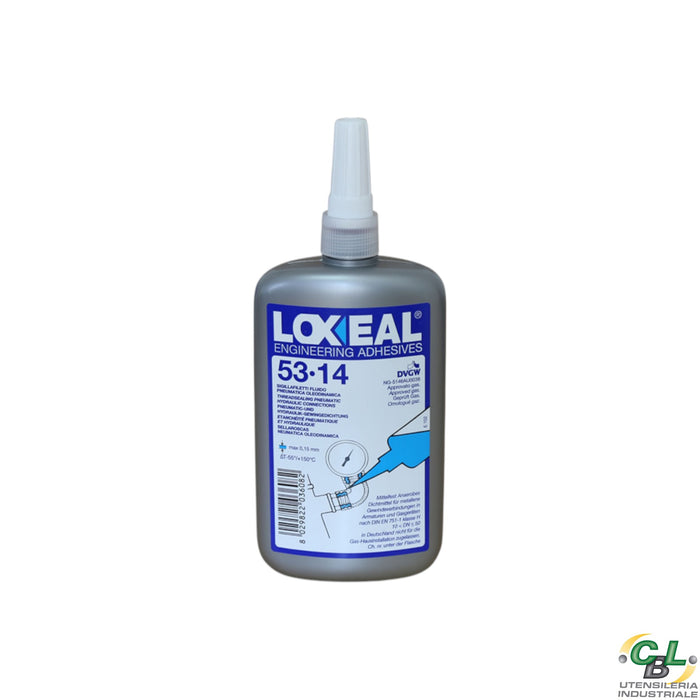 LOXEAL ADESIVO 53-14 FLUIDO PER RACCORDI PNEUMATICI IDRAULICI GAS 250ML