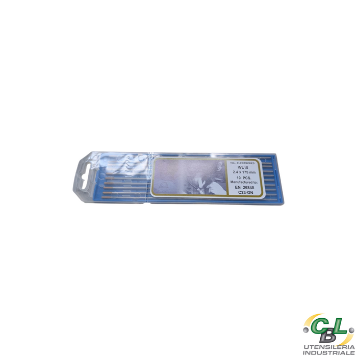ELETTRODI TUNGSTENO LANTANIO Ø2,4x175mm WL15 GIALLO