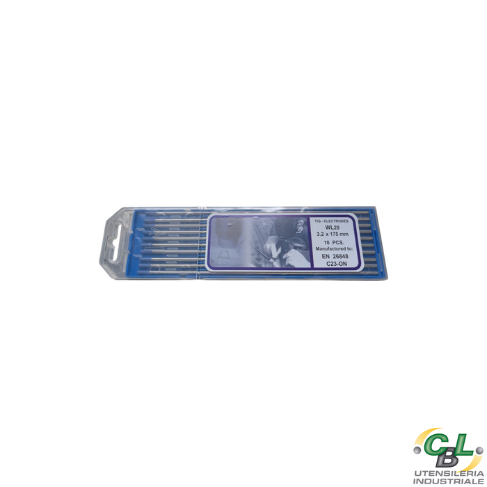 ELETTRODI TUNGSTENO LANTANIO Ø3,2x175mm WL20 BLU
