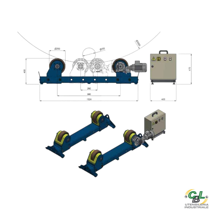 POSIZIONATORE A RULLI SR S 3000 M+F