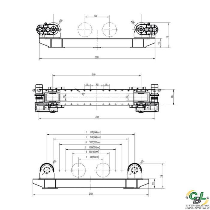 POSIZIONATORE A RULLI SR S 30TON M+F