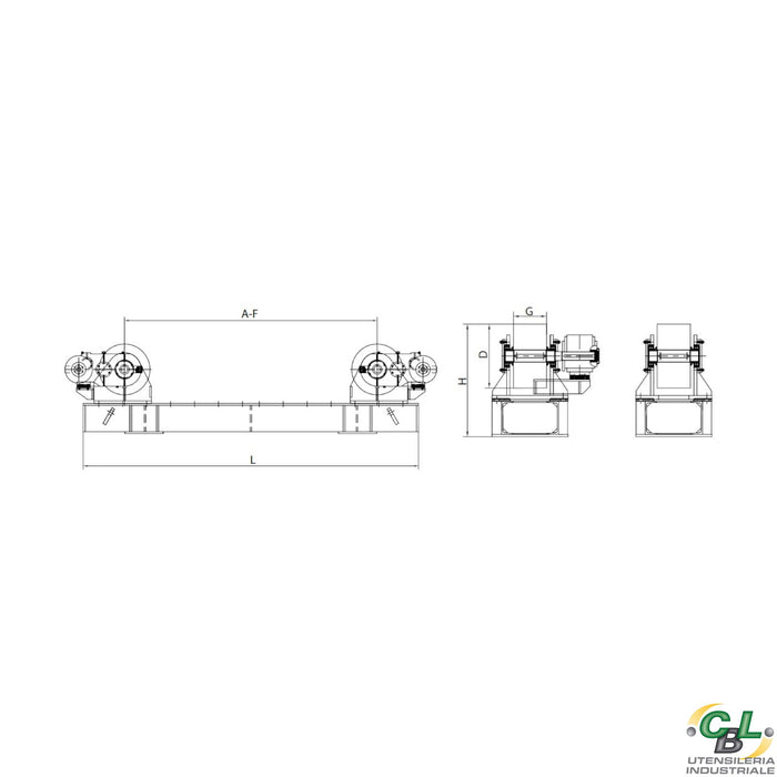 POSIZIONATORE A RULLI SR S 40 TON M+F