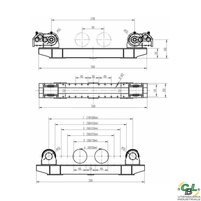 POSIZIONATORE A RULLI SR S 60TON M+F