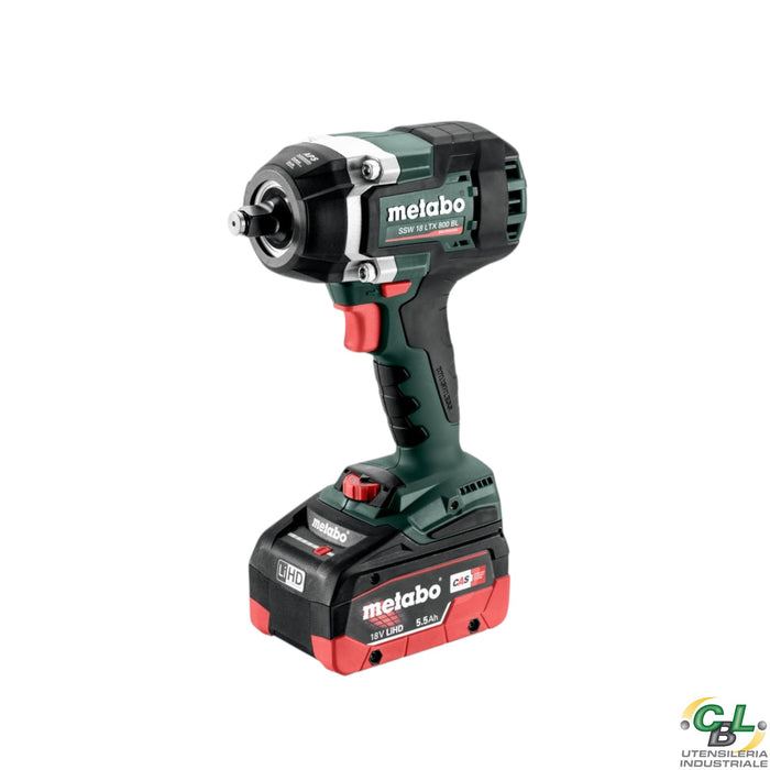 METABO AVVITATORE A MASSA BATTENTE A BATTERIA SSW 18 LTX 800 BL