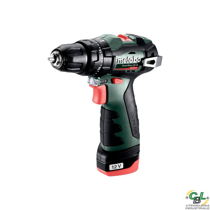 METABO TRAPANO-AVVITATORE A PERCUSSIONE A BATTERIA POWERMAXX SB BL