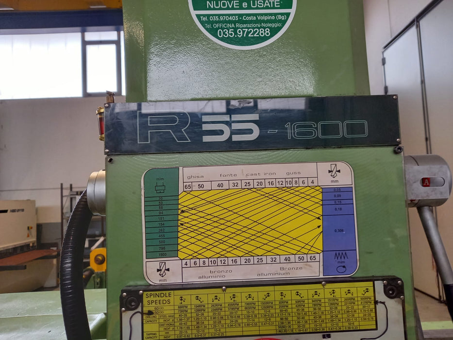TRAPANO RADIALE BREDA USATO R55X1600 MM