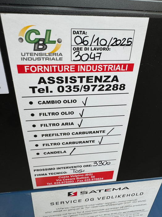 GRUPPO ELETTROGENO SATEMA J88K KOHEL SDMO 64 KW