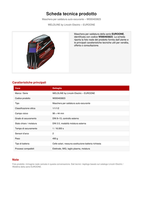 MASCHERA CRISTALLI LIQUIDI EUROONE