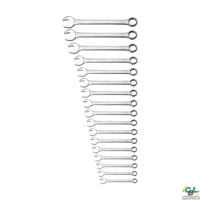 SERIE CHIAVI COMBINATE SCATOLA CARTONE 6Ö22 17 PZ