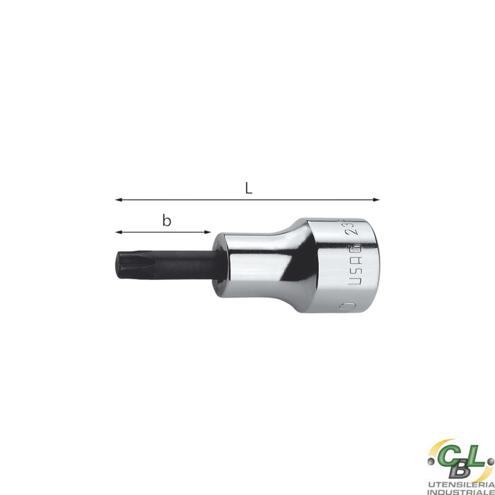 USAG CHIAVE A BUSSOLA PER VITI CON IMPRONTA TORX 233 1/2 NTX T45