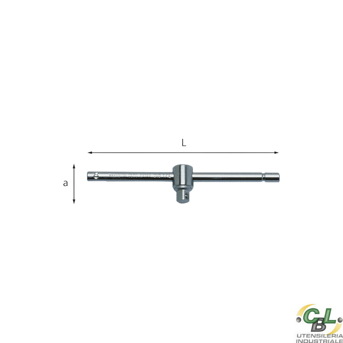 USAG LEVA A T CON ATTACCO QUADRO SCORREVOLE 240 1/4" N 115 mm