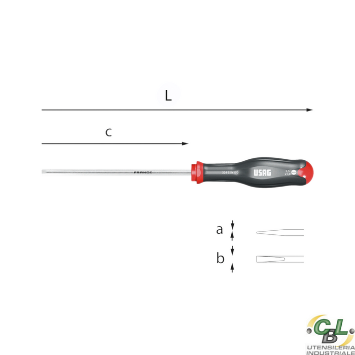 USAG GIRAVITE PER VITI CON INTAGLIO 324 1,6x10x200 mm